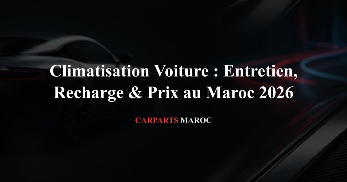 Climatisation Voiture : Entretien, Recharge & Prix au Maroc 2026