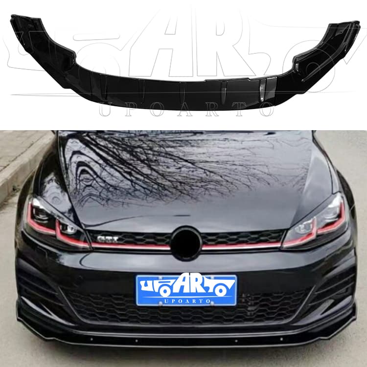 AR-VW-097-2017-2020 Golf 7,5 R/R-line/GTI Golf 7 R/R-line/GTI Injection Molding Three-section Front Lip