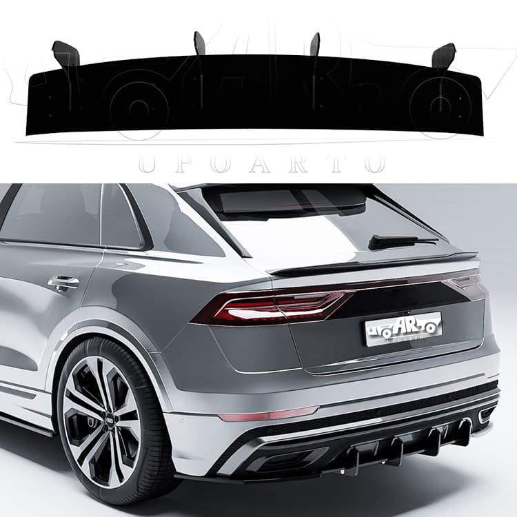 AR-AUDI-083-2018+ AUDI Q8 S-line Rear Blade Diffuser