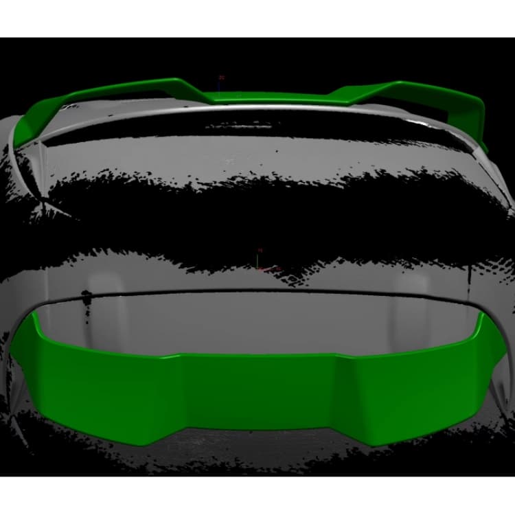 2012-2019 Renault Clio 4 Standard Car RS Style Rear Spoiler