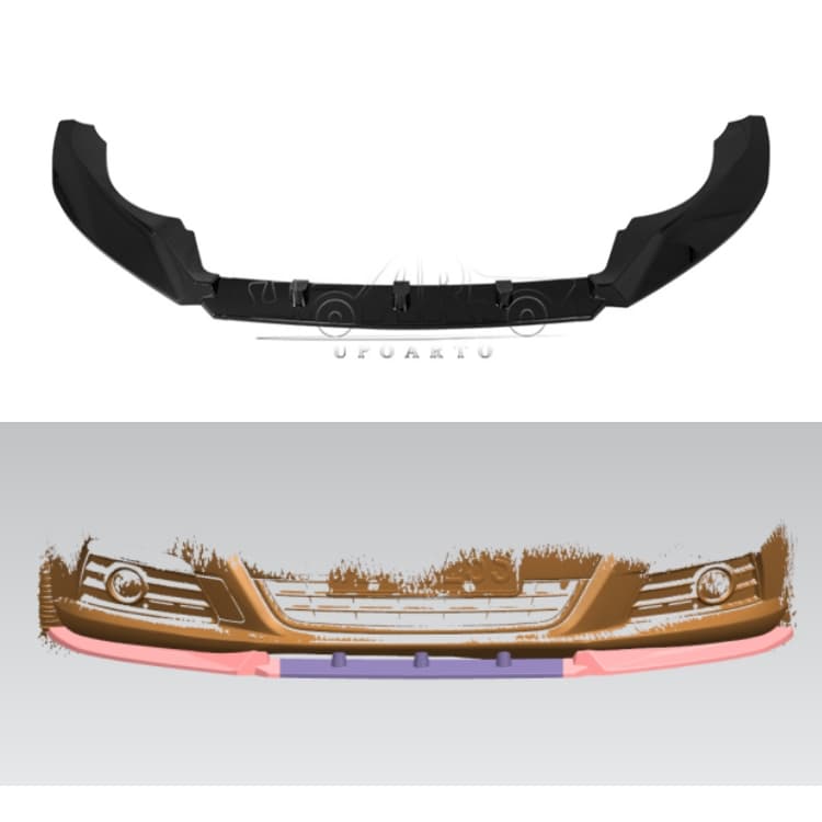 2008-2012 Volkswagen CC 3 Parts Front Lip