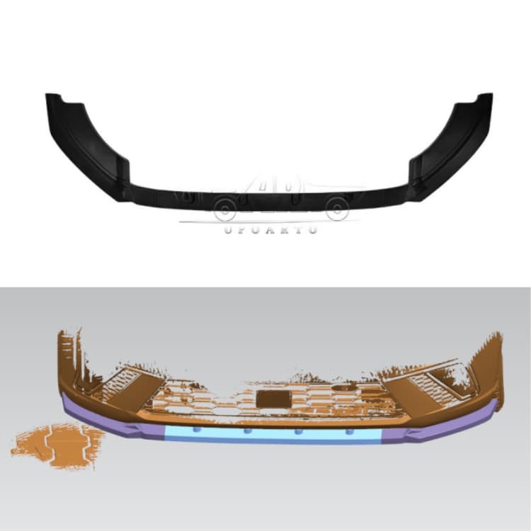2017-2021 Seat Ibiza 3 Sections Front Lip